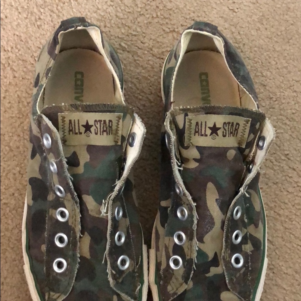 RARE! Camo Slip On Converse